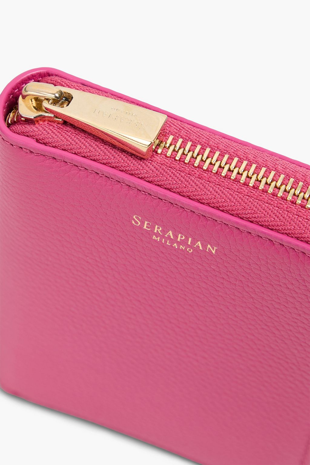 SERAPIAN ペブル加工レザー ウォレット