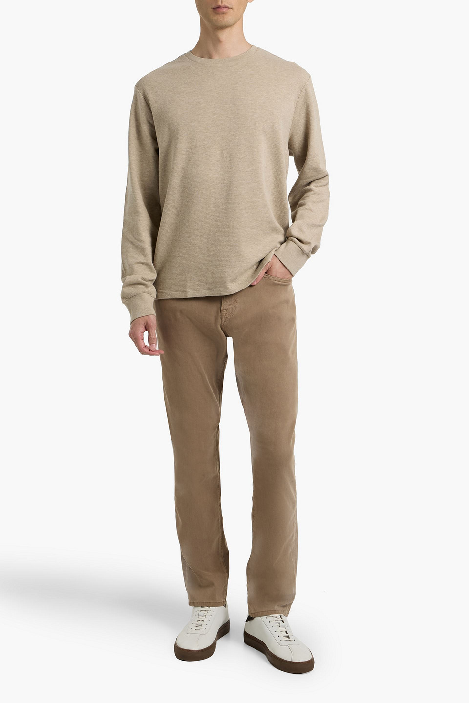 Frame Cotton-jersey T-shirt In Neutral