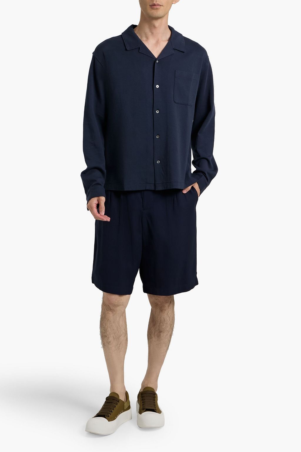 FRAME Cotton-jersey shirt