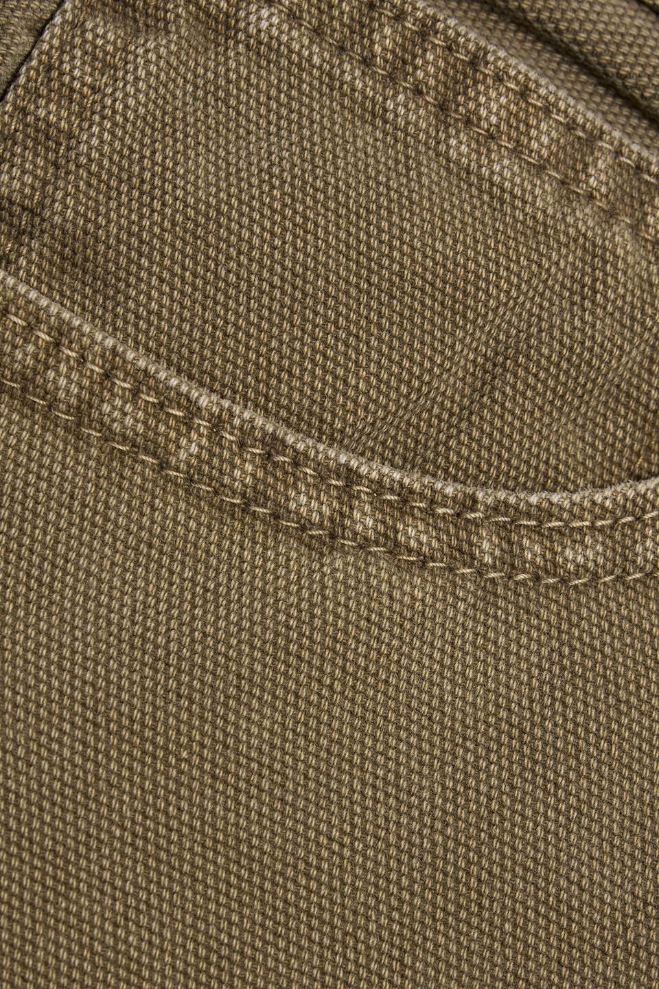 Frame The Straight Cotton-canvas Jeans