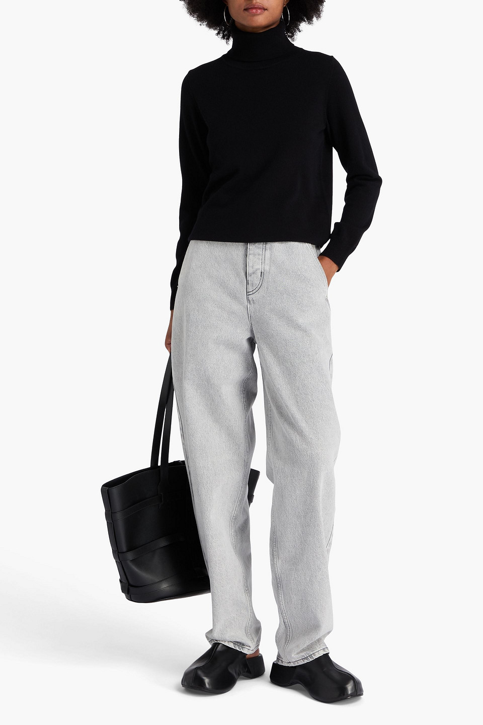  Arch4 - Rollkragenpullover „skyla“ Aus Kaschmir - Schwarz - M 