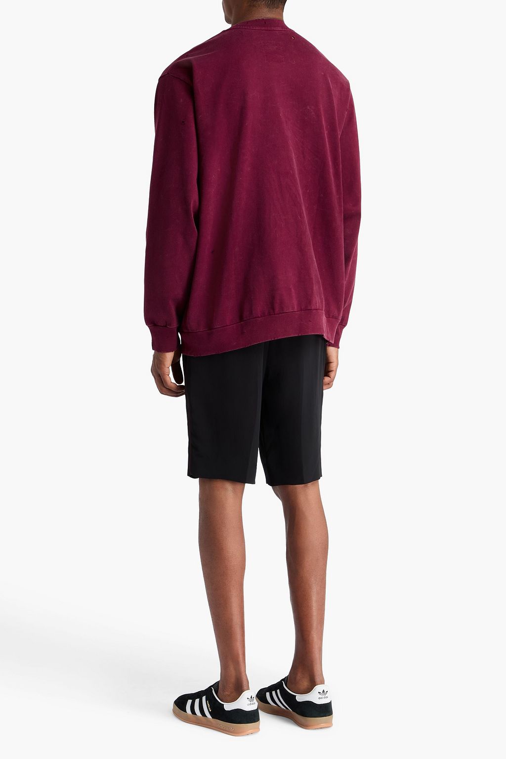 ADIDAS ORIGINALS X SONG FOR THE MUTE سويت شيرت ADI004 من قطن تيري فرنسي مطاطي مطرّز