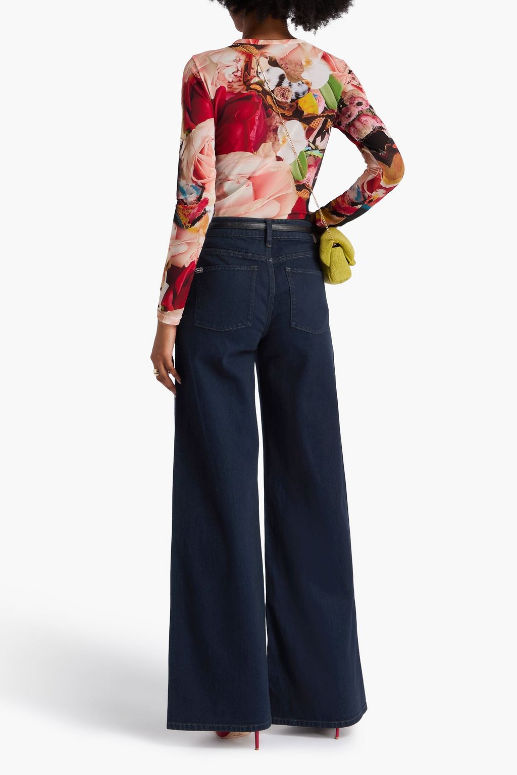 ALICE + OLIVIA JEANS Trish mid-rise wide-leg jeans