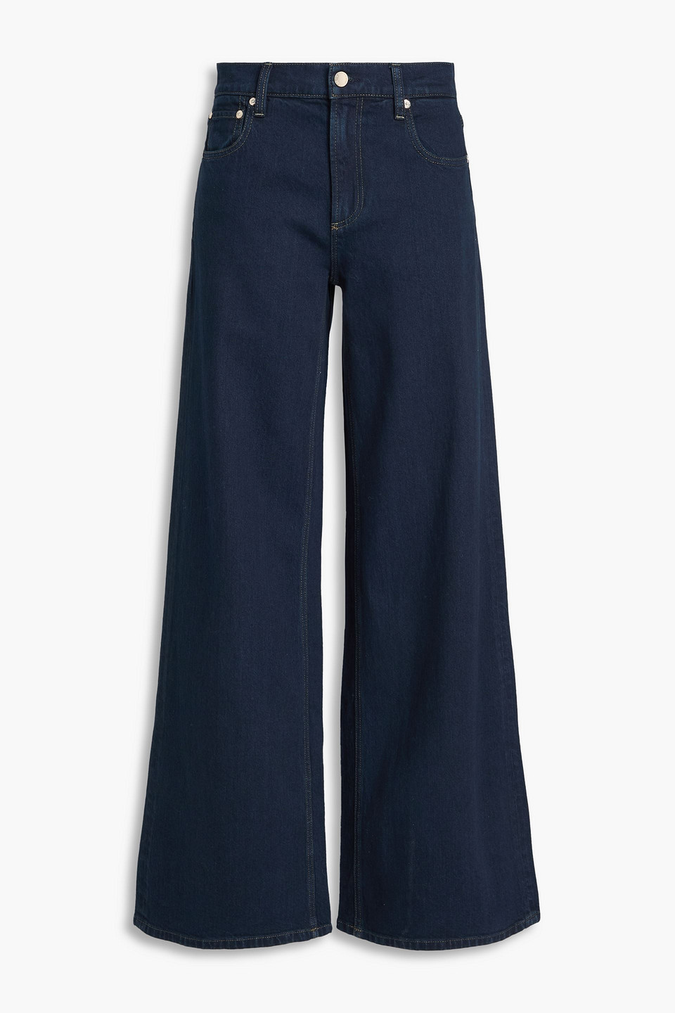 Trish mid-rise wide-leg jeans