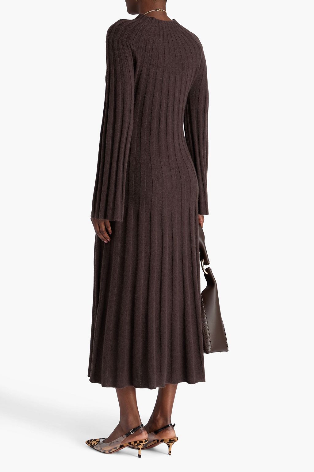 LOULOU STUDIO Irma ribbed wool and cashmere-blend midi dress