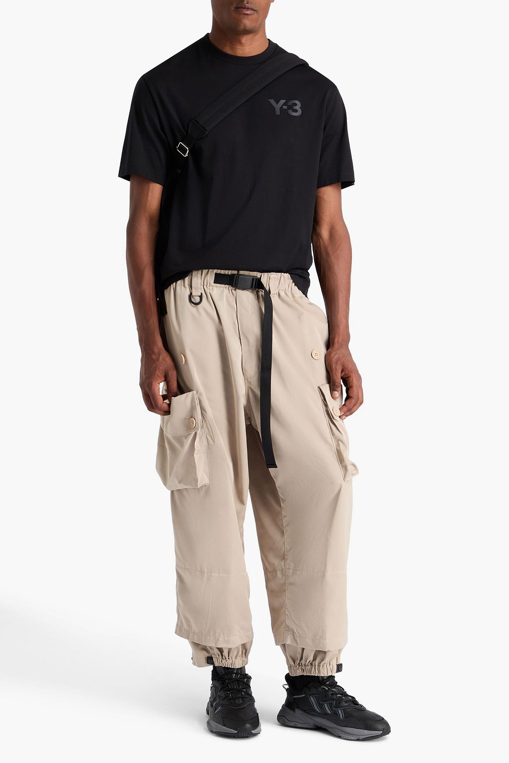 Y-3 بنطلون كارغو من التويل