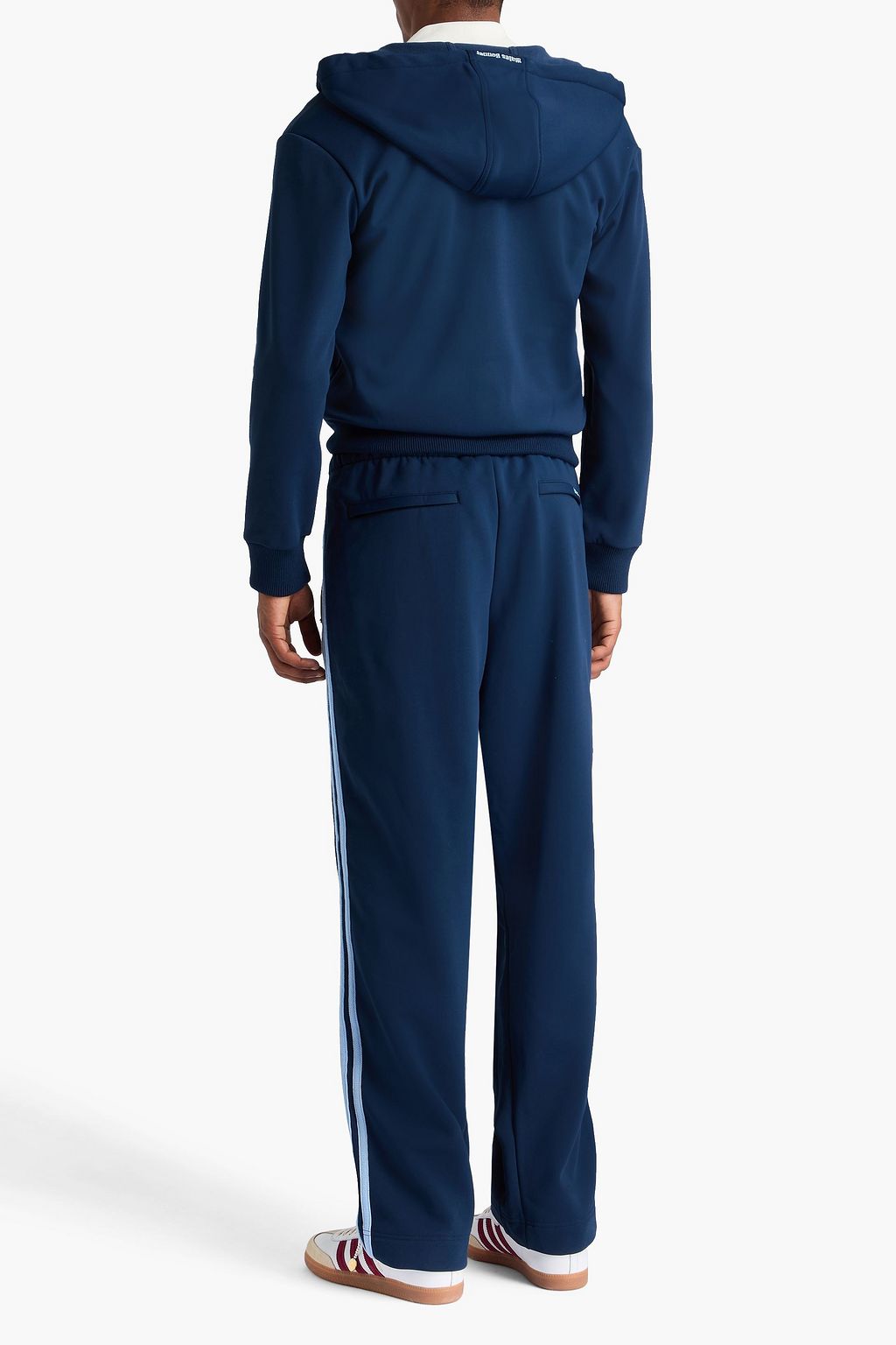ADIDAS ORIGINALS BY WALES BONNER كنزة هودي من الصوف الناعم بسحاب وبطبعات