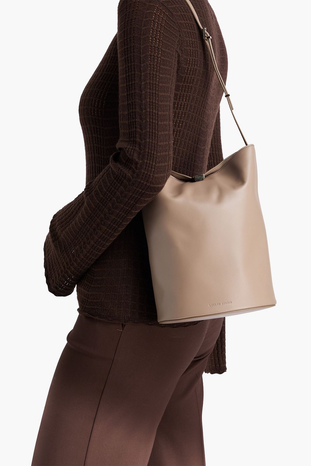 LOULOU STUDIO Cate Beuteltasche aus Leder