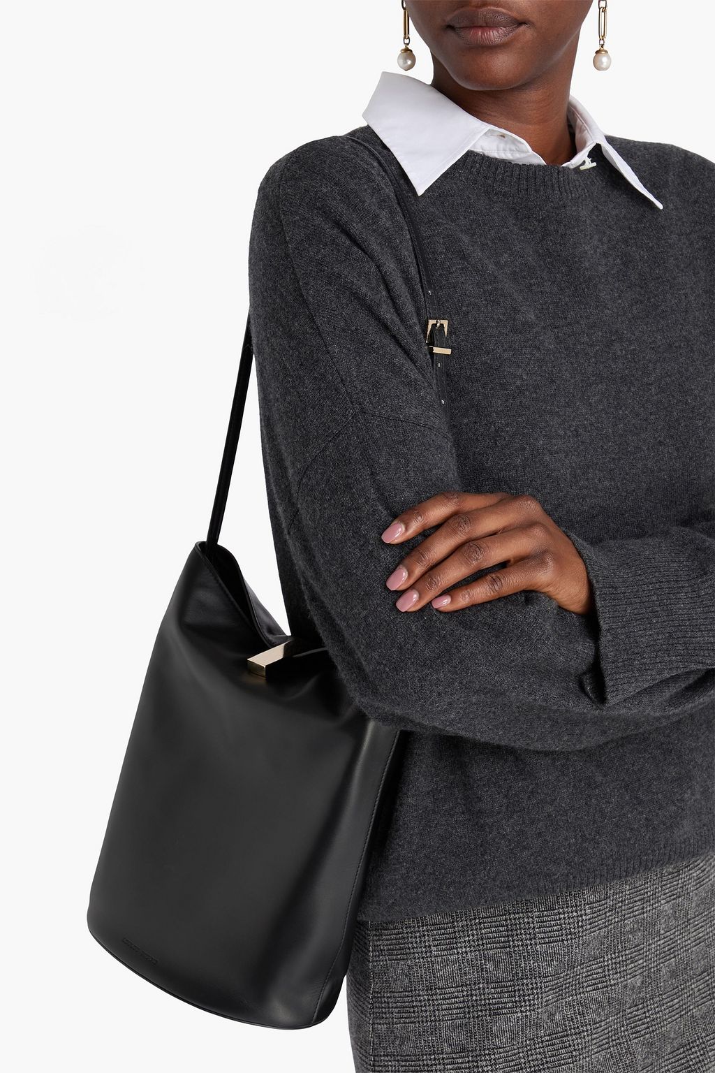 LOULOU STUDIO Cate Beuteltasche aus Leder