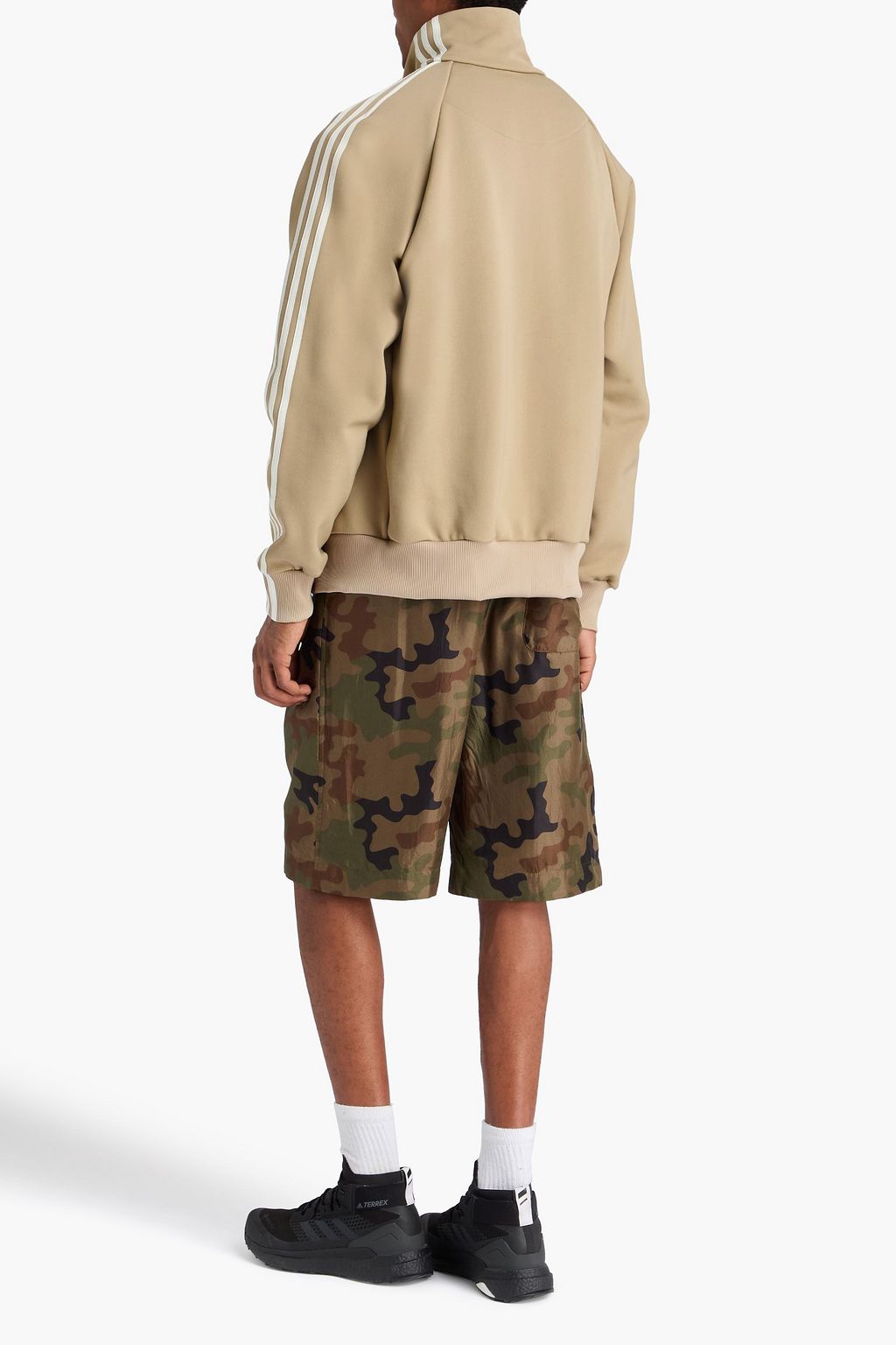 Y-3 스트라이프 저지 집업 스웻셔츠