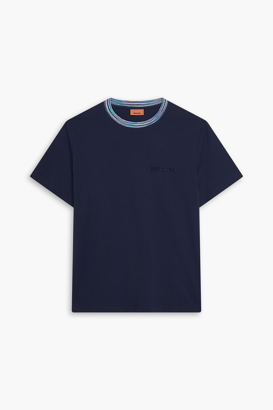 Missoni Cotton-jersey T-shirt In Blue