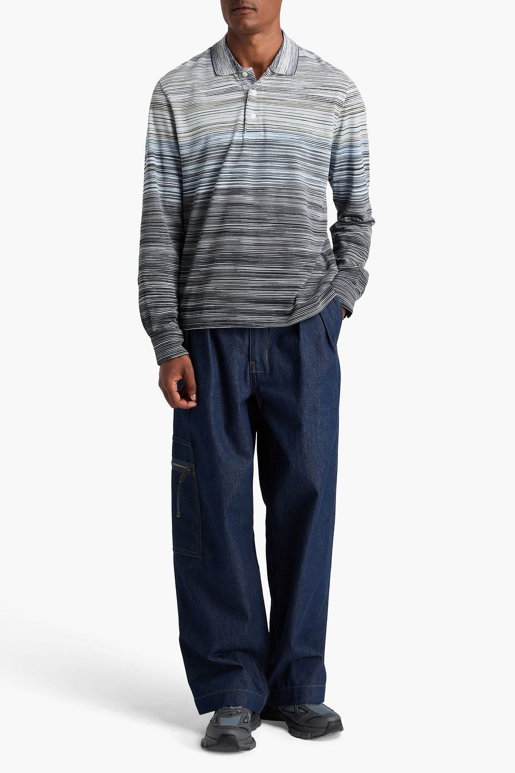 MISSONI コットンピケ ポロシャツ スペースダイ