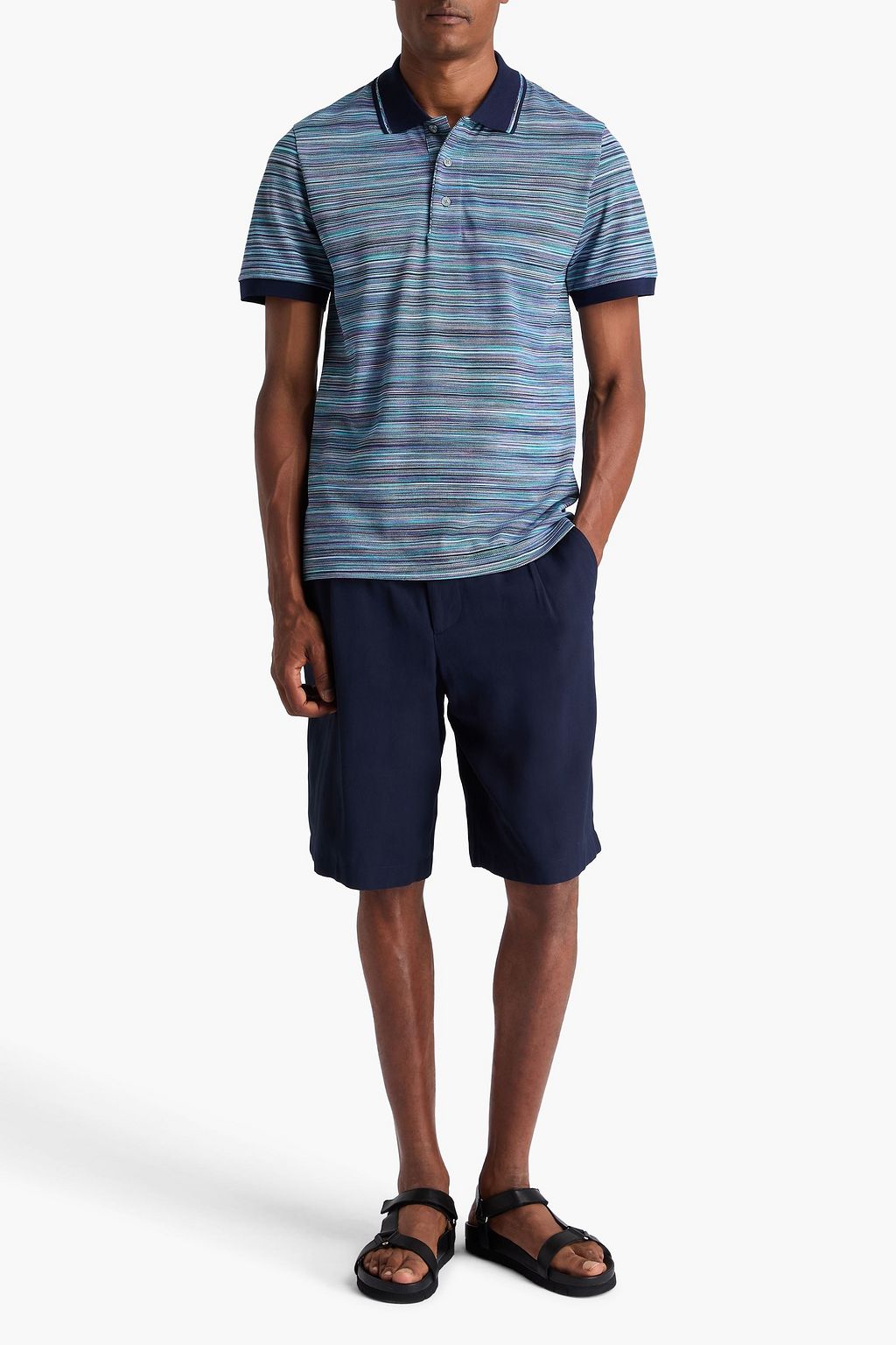 MISSONI コットンピケ ポロシャツ スペースダイ
