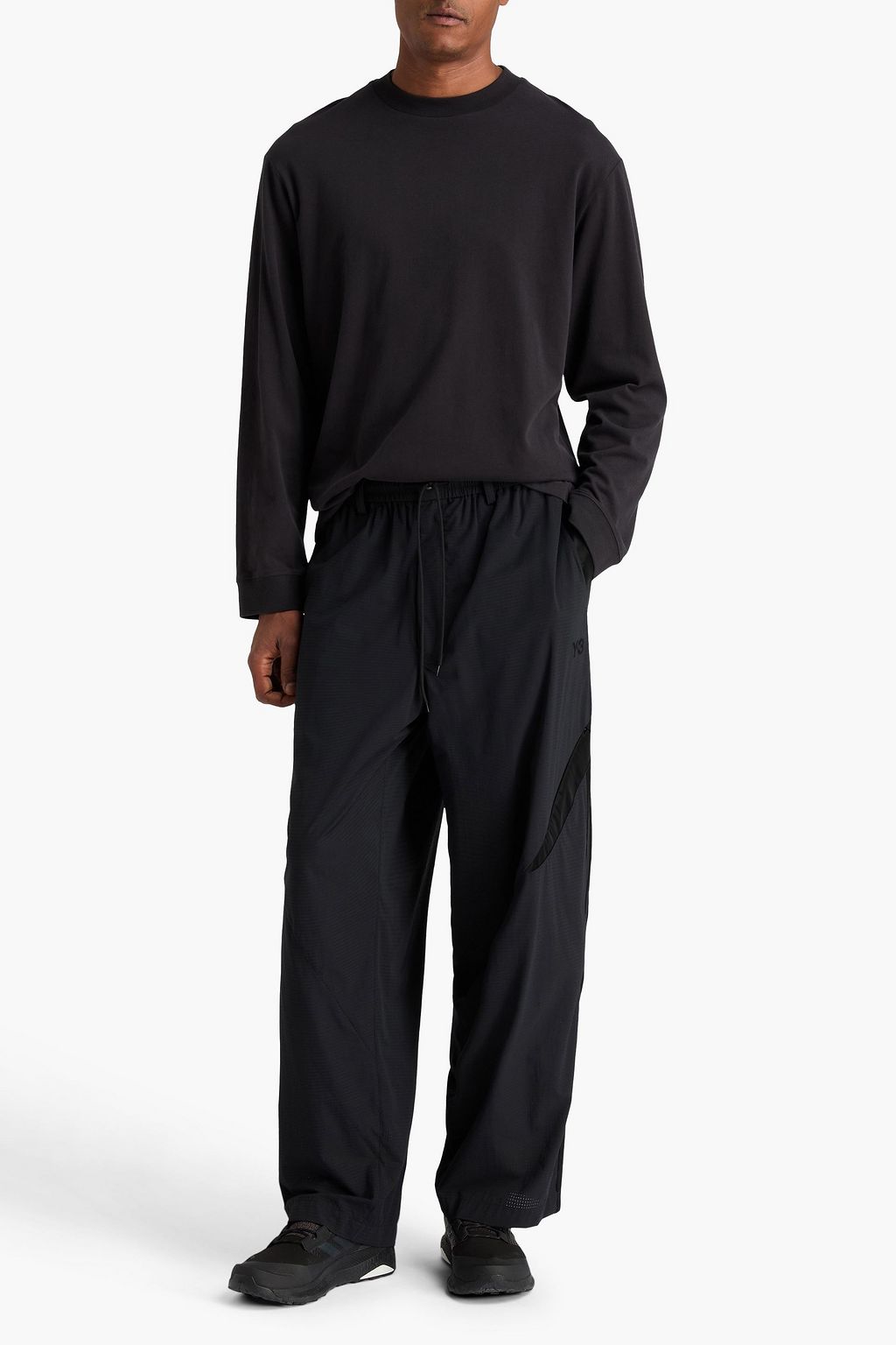 Y-3 タフタ&リップストップ ドローストリングパンツ