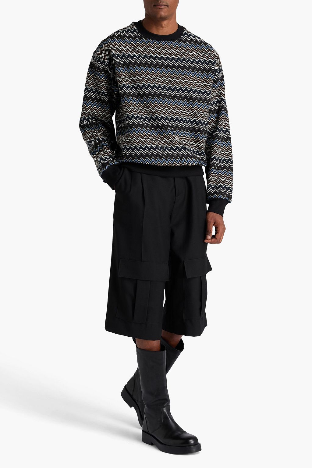 MISSONI Cotton-fleece sweatshirt
