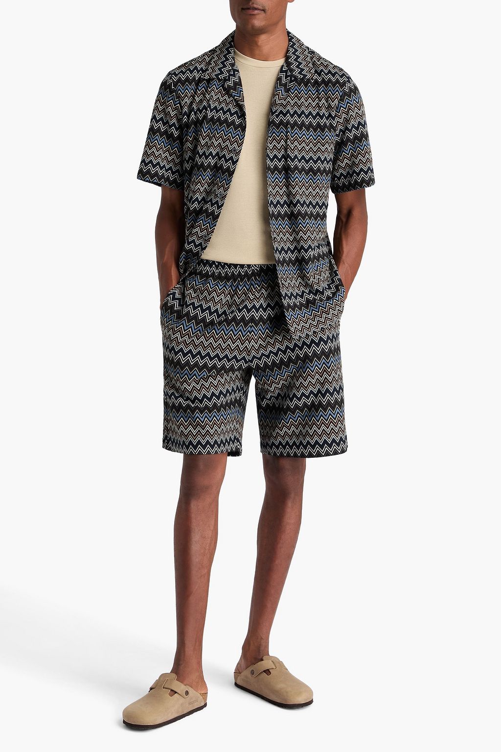 MISSONI かぎ針編みニット コットン ショートパンツ