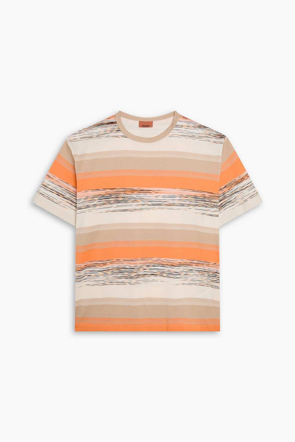 Missoni Striped Cotton-jersey T-shirt In Multi