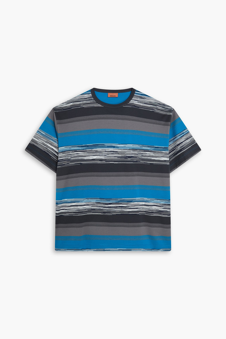 Missoni Striped Cotton-jersey T-shirt In Multi