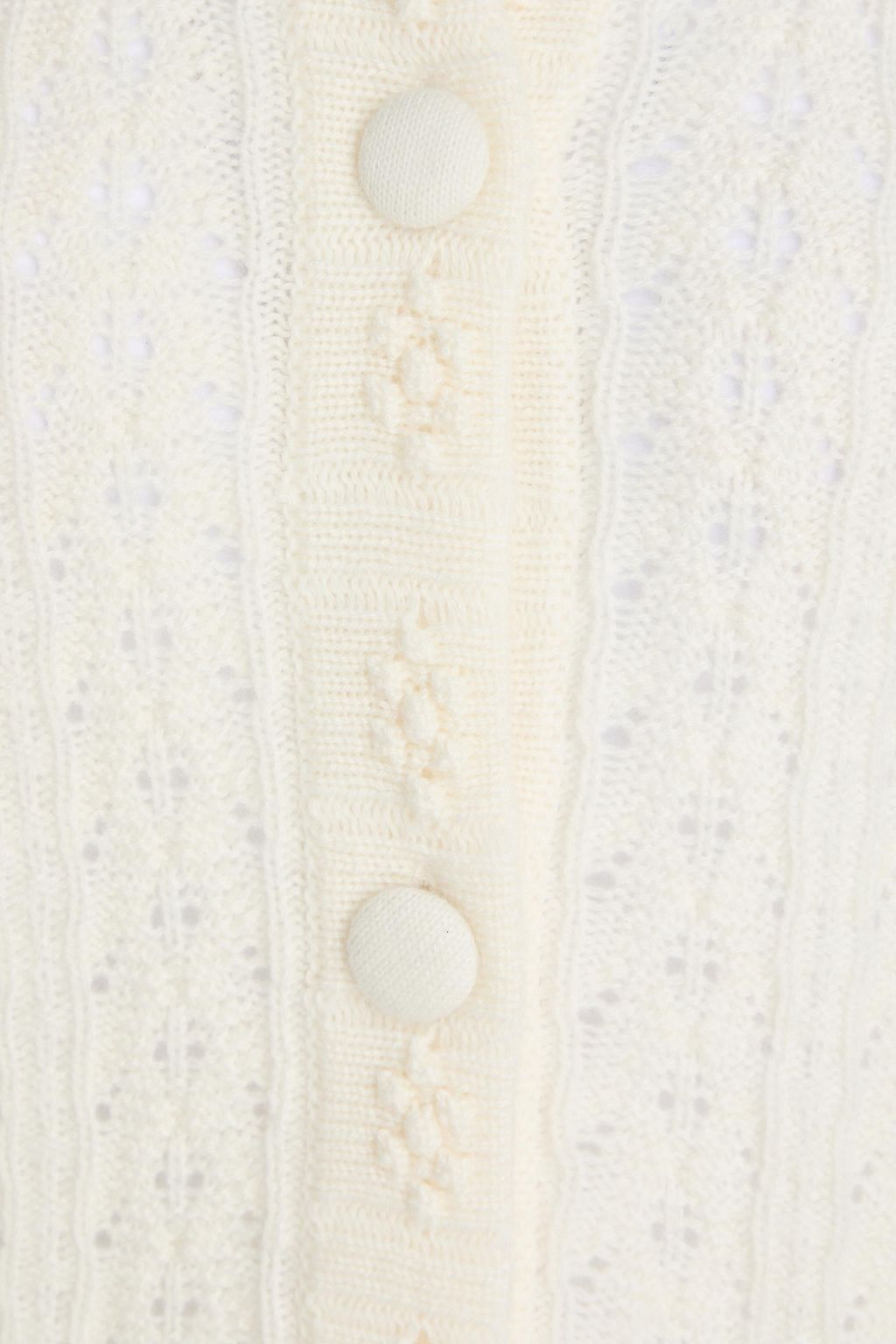 ARCH4 Hannah pointelle-knit cashmere cardigan