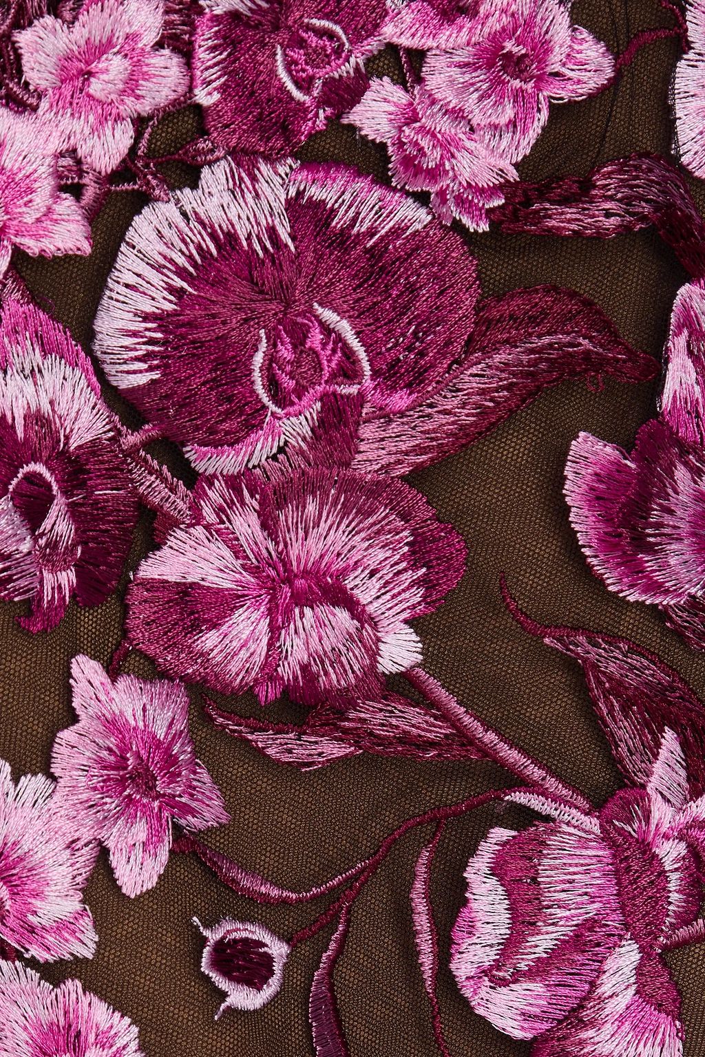 MARCHESA NOTTE チュール ロングドレス 刺繍