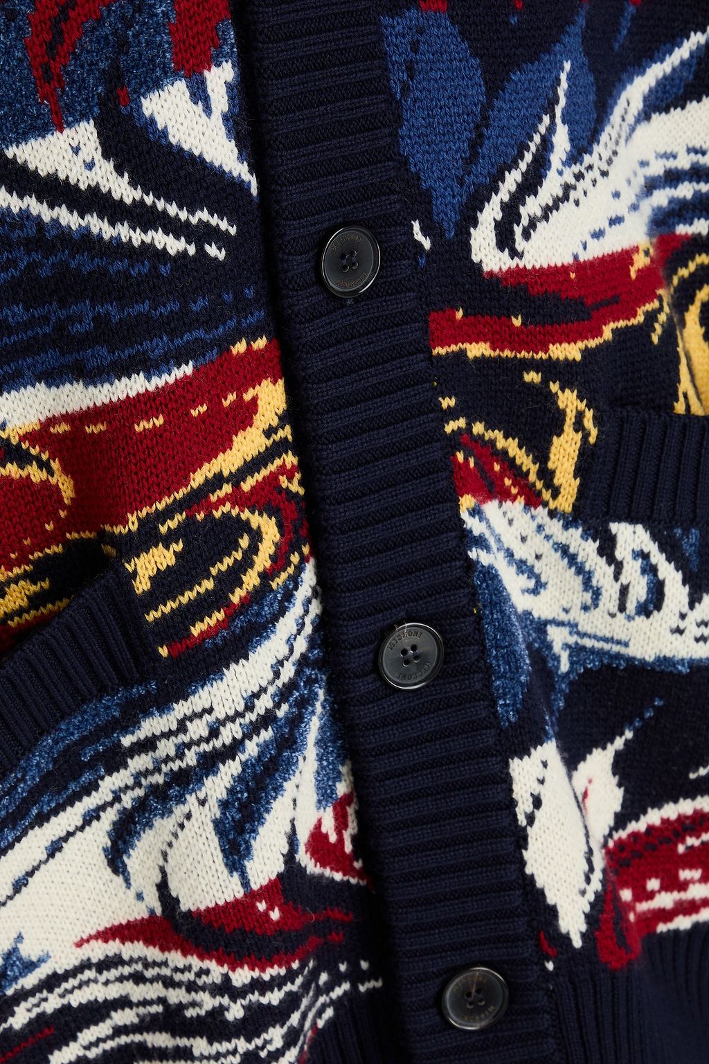 MISSONI Intarsia wool-blend cardigan
