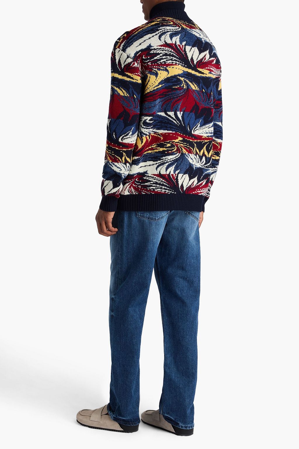 MISSONI Intarsia wool-blend cardigan