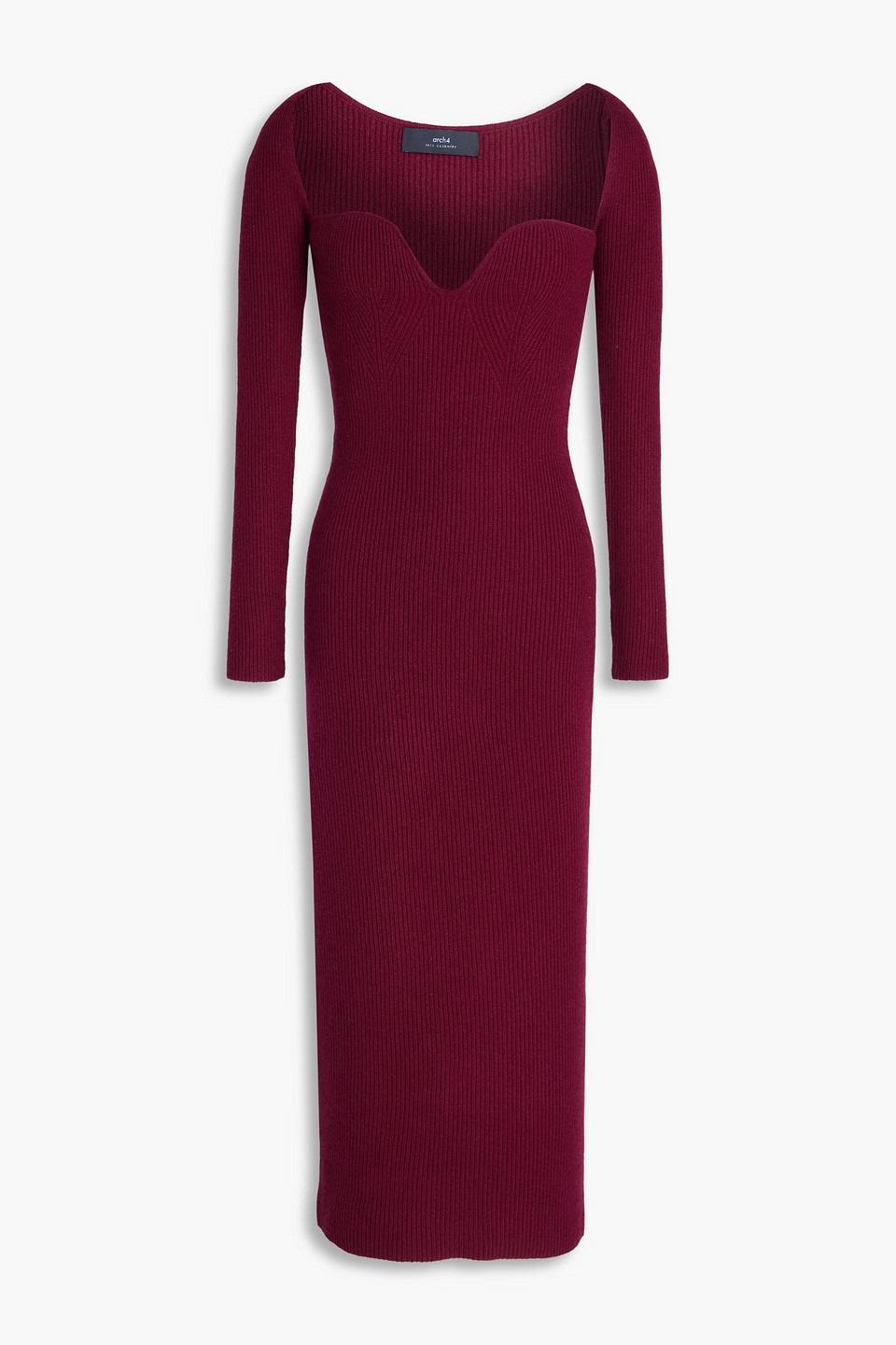 burgundy cashmere dress Fit and flare burgundy wool dress women 4545  Xiaolizi
