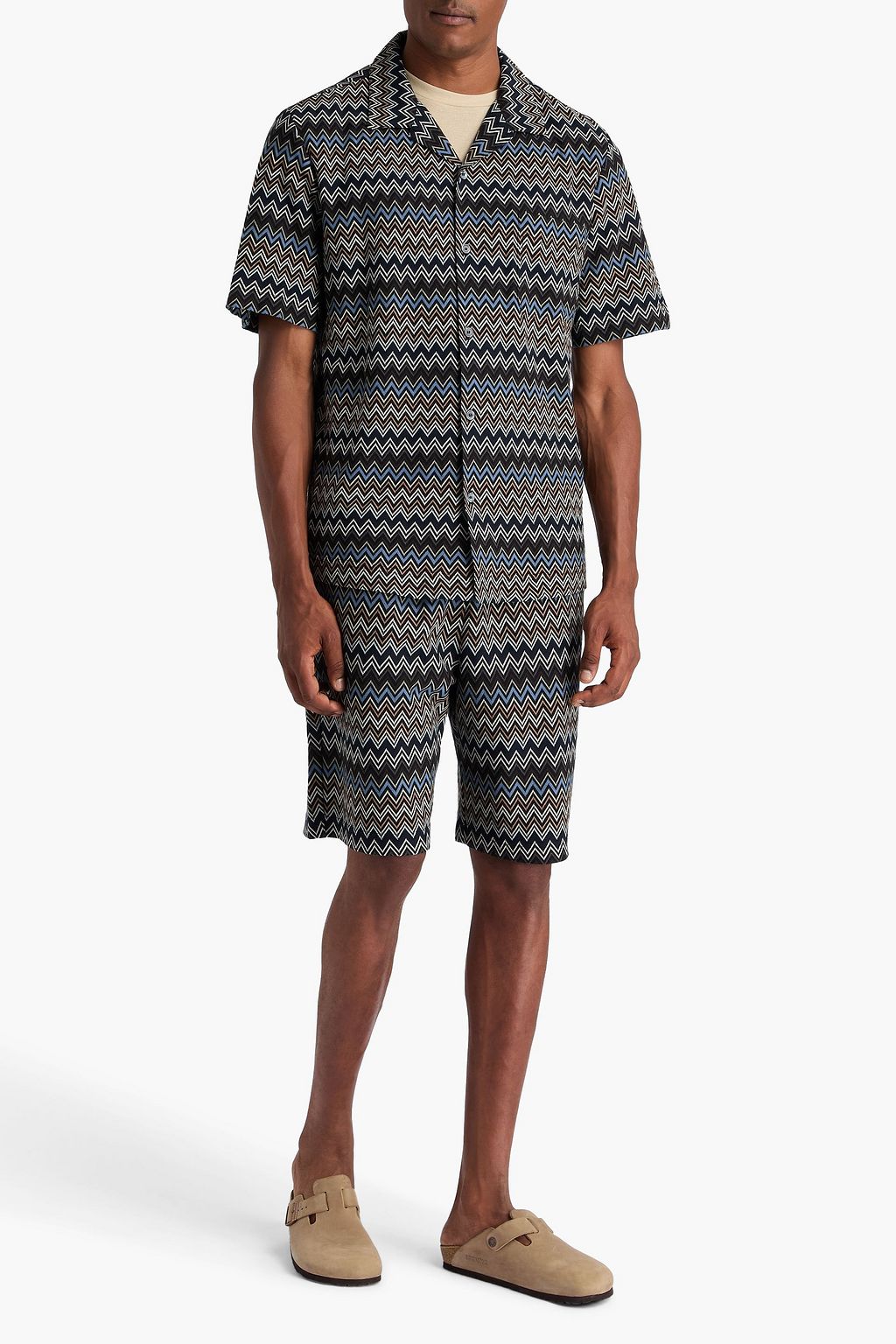MISSONI قميص من القطن بحبكة كروشيه