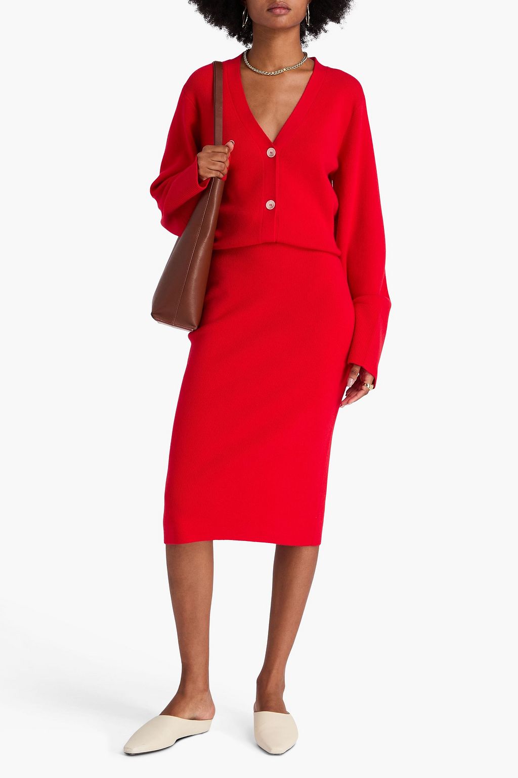 ARCH4 Honey cashmere skirt