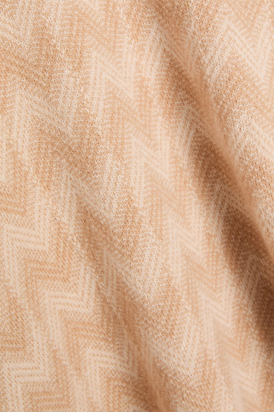 Missoni Wool And Cashmere-blend Turtleneck Sweater In Brown