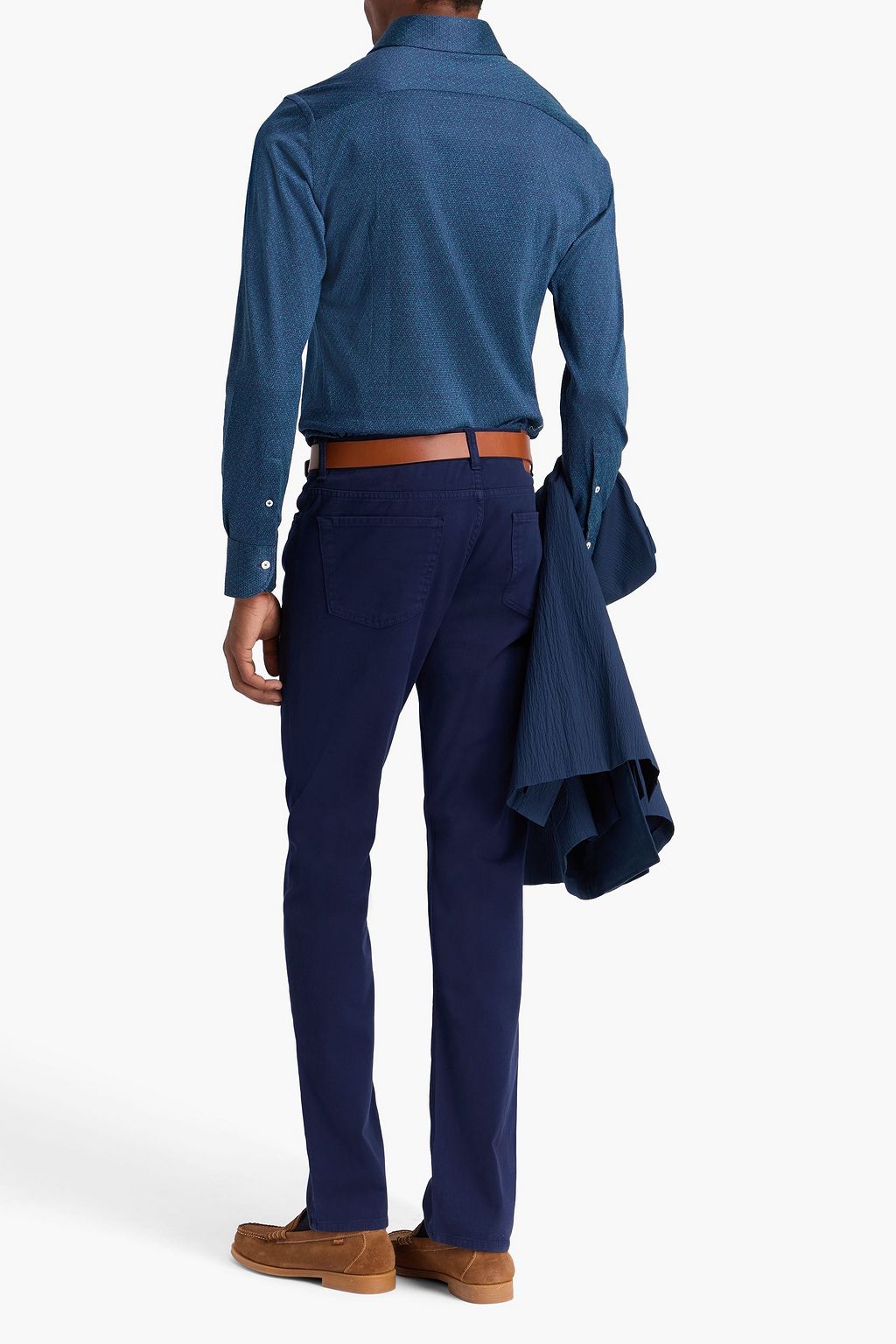 CANALI Cotton-blend twill pants