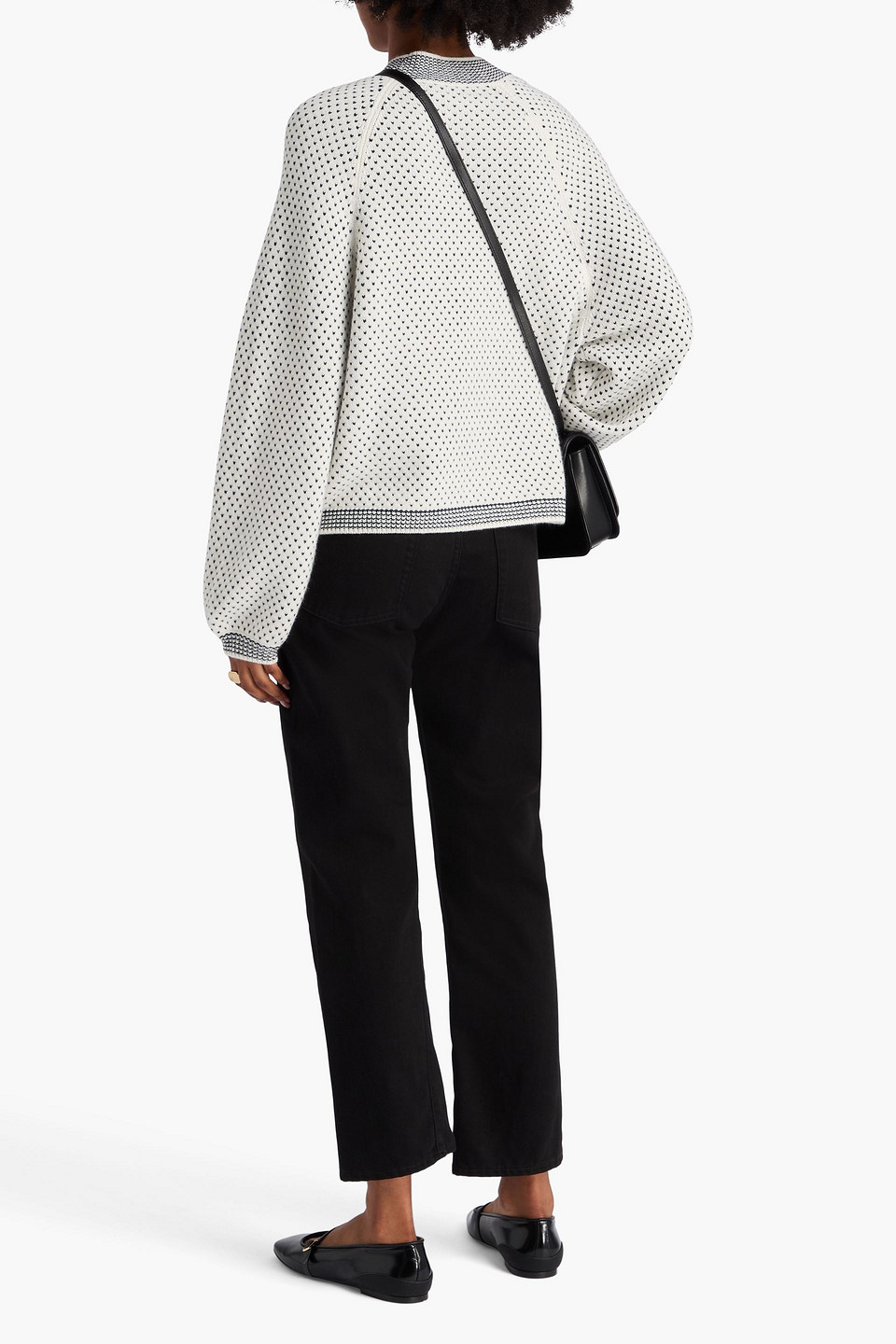  Arch4 - Kaschmirpullover „tania“ Aus Jacquard-strick - Weiß - Xs 