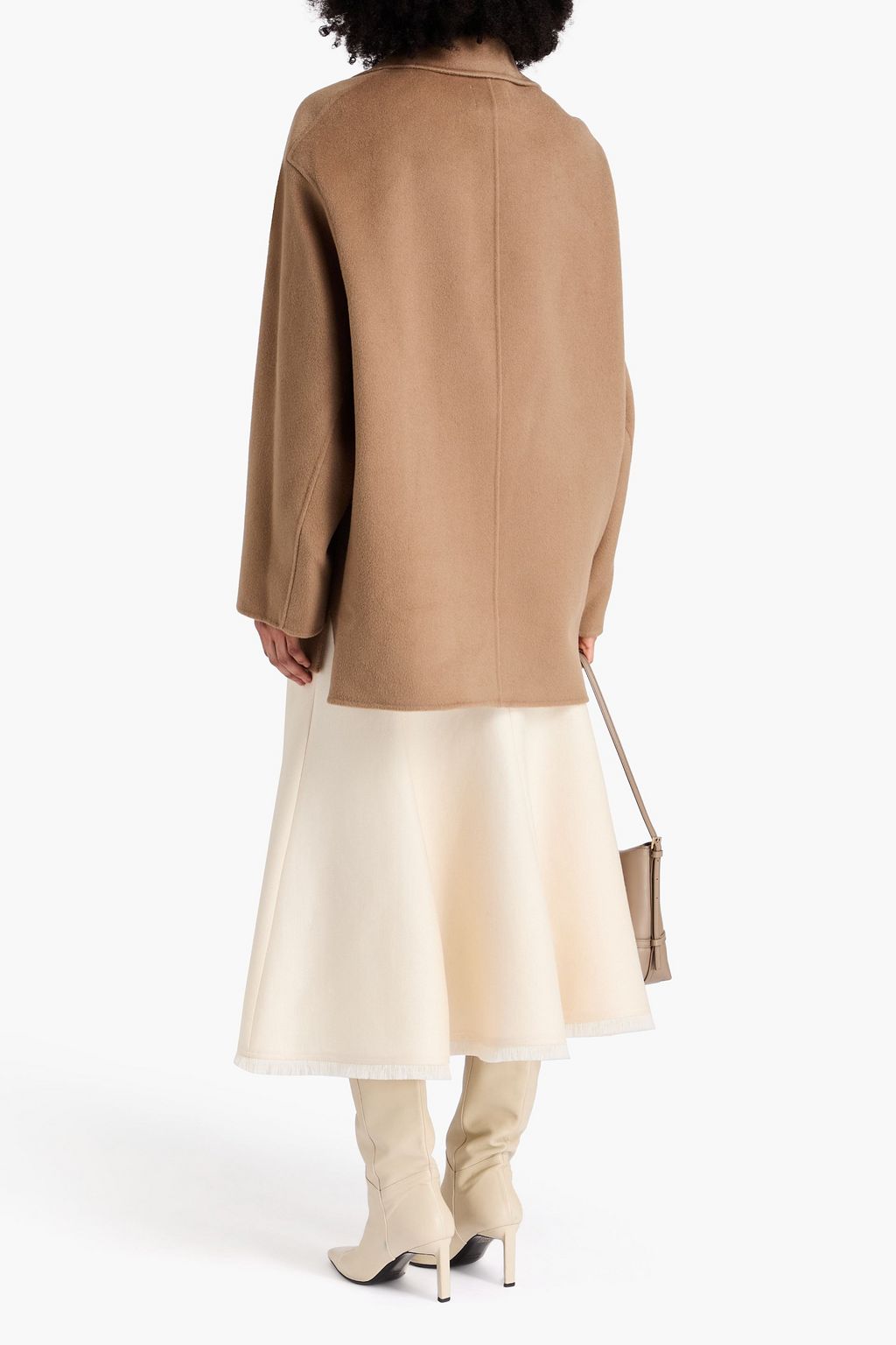 LOULOU STUDIO معطف "جاري" من مزيج الكشمير والصوف ممشّط وبصفين من الأزرار