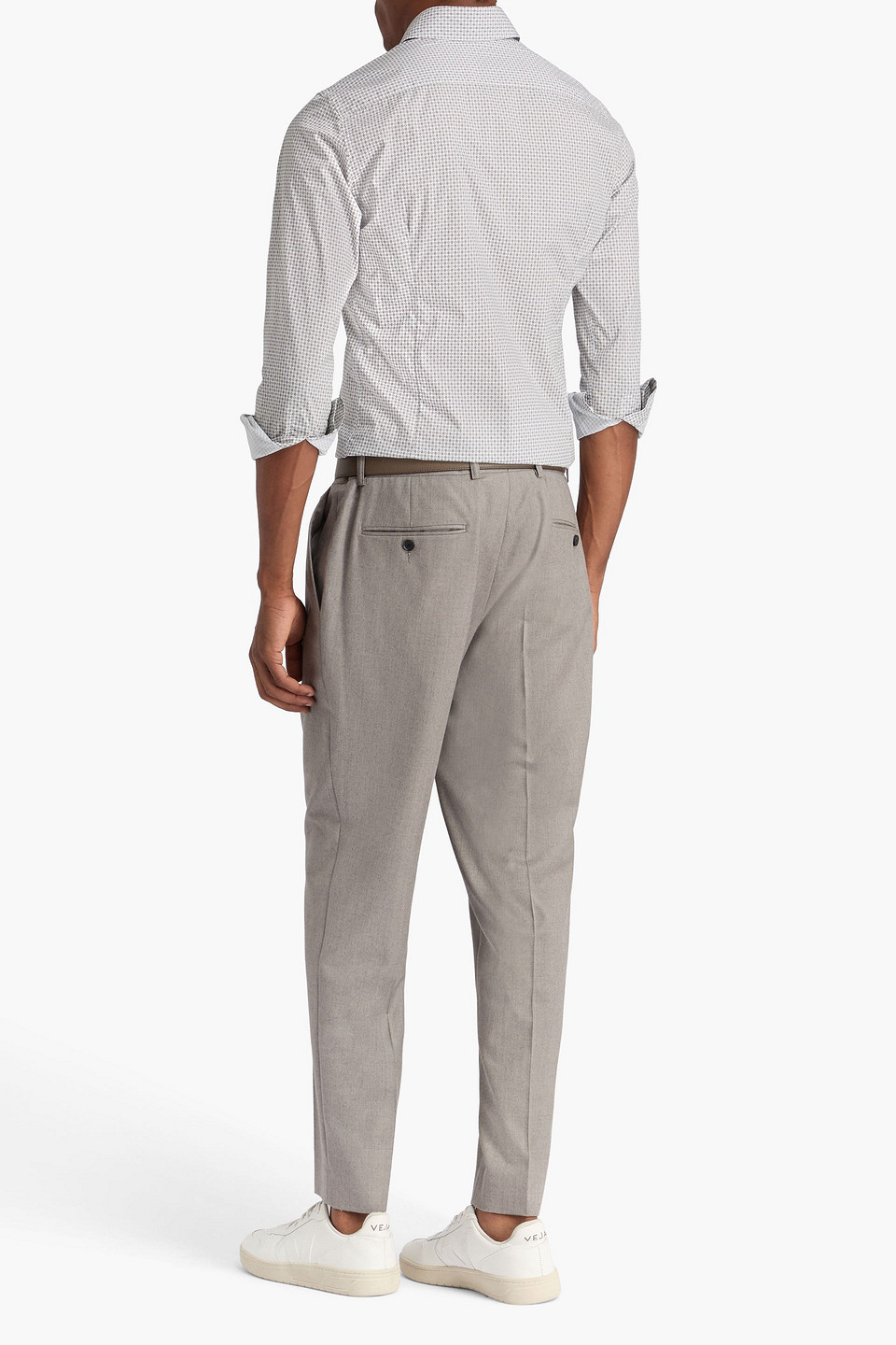  Canali - Hemd Aus Baumwollpopeline Mit Print - Neutral - S 