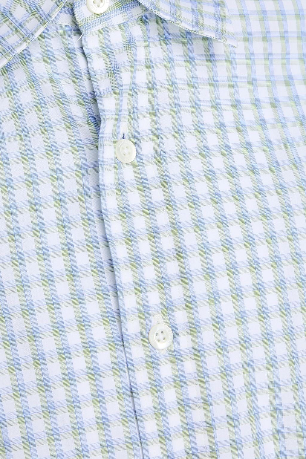 CANALI قميص من قطن بوبلين بنقشة مربعات