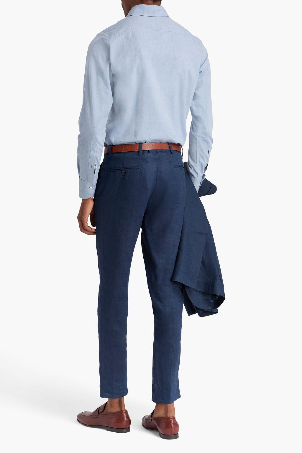 CANALI قميص من قطن تويل