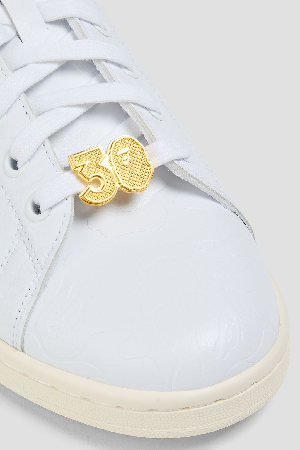 ADIDAS ORIGINALS X BAPE Stan Smith レザー スニーカー プリント入り