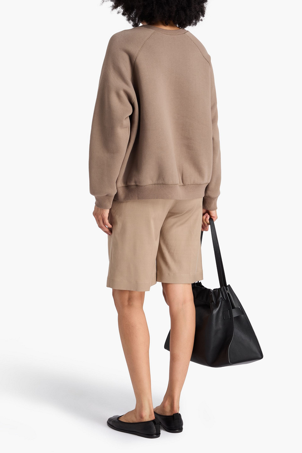  A.emery - Idra Cotton-fleece Sweatshirt - Neutral - Xxs 