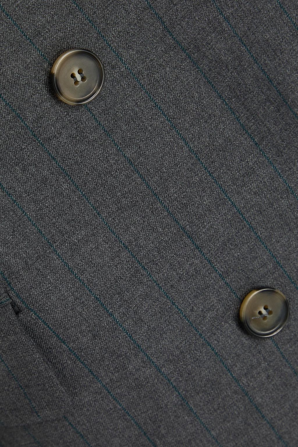 LOULOU STUDIO Mayol double-breasted pinstriped wool-twill blazer