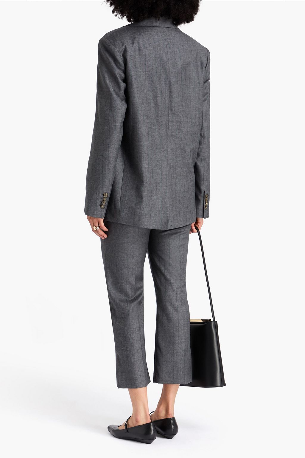 LOULOU STUDIO Mayol double-breasted pinstriped wool-twill blazer