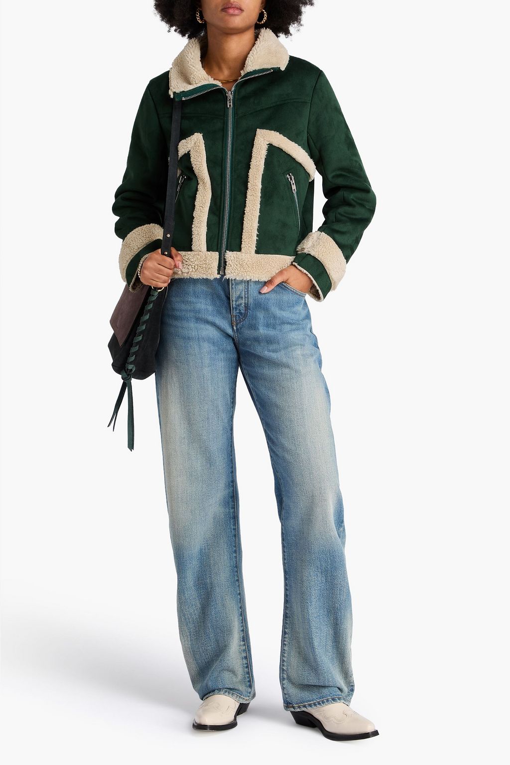 MOTHER Roamer teddy fleece jacket
