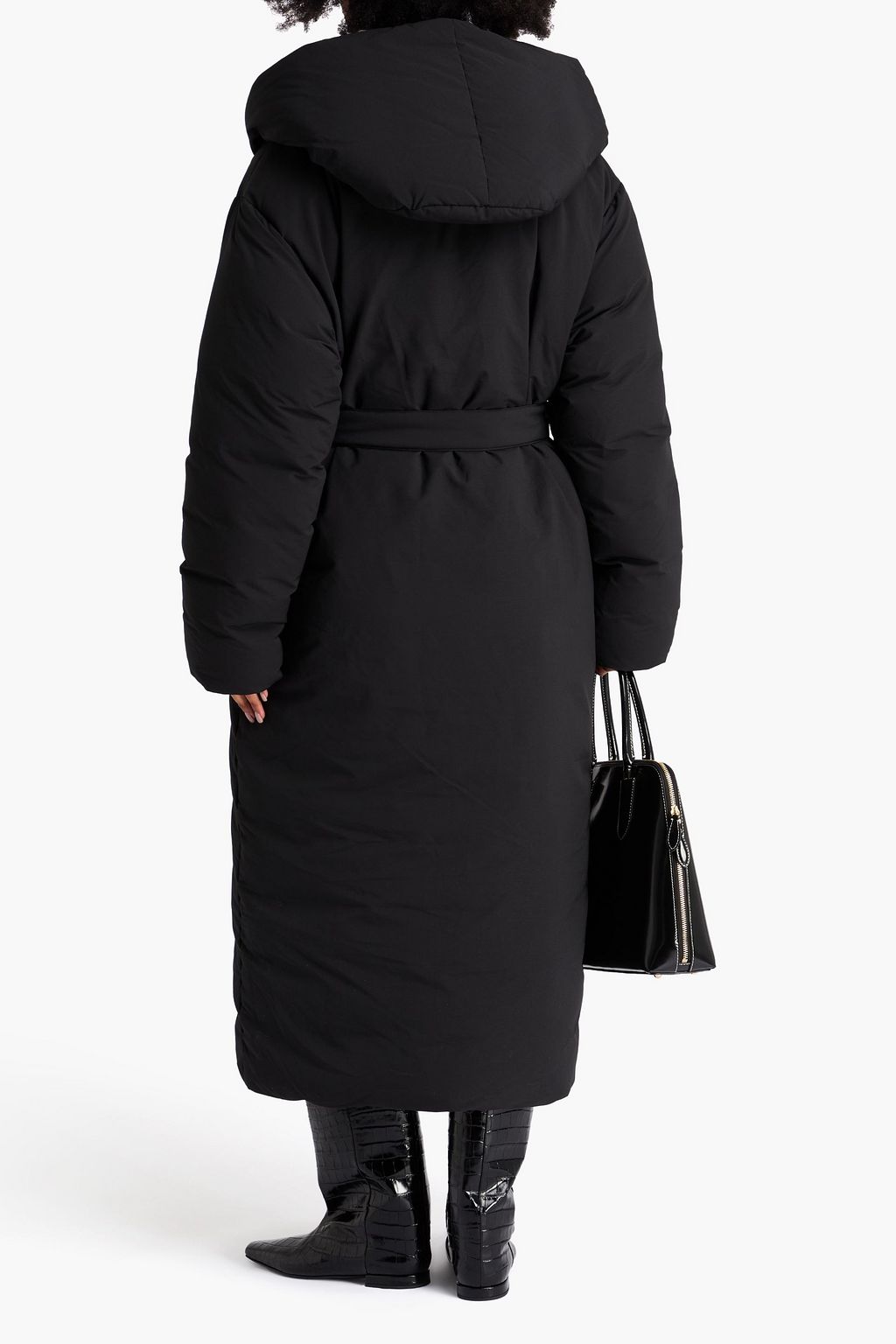 LOULOU STUDIO Daunenmantel „Doris“ aus Shell mit Kapuze