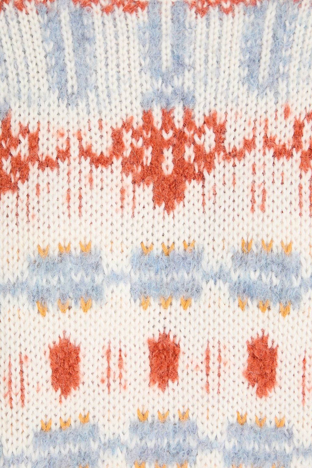 MOTHER The Long Drop Pullover aus Jacquard-Strick aus einer Alpakamischung