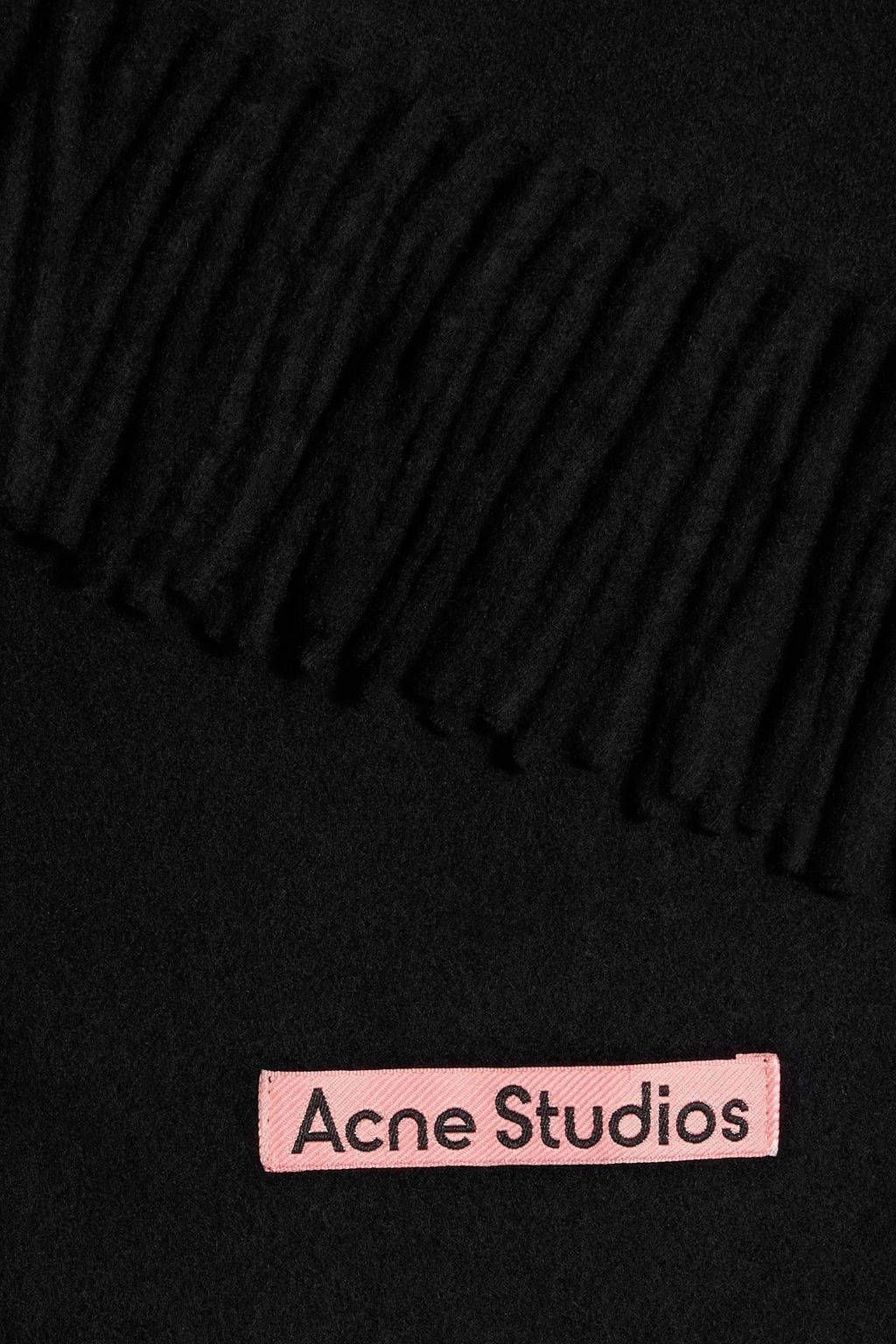 ACNE STUDIOS Fringed wool scarf