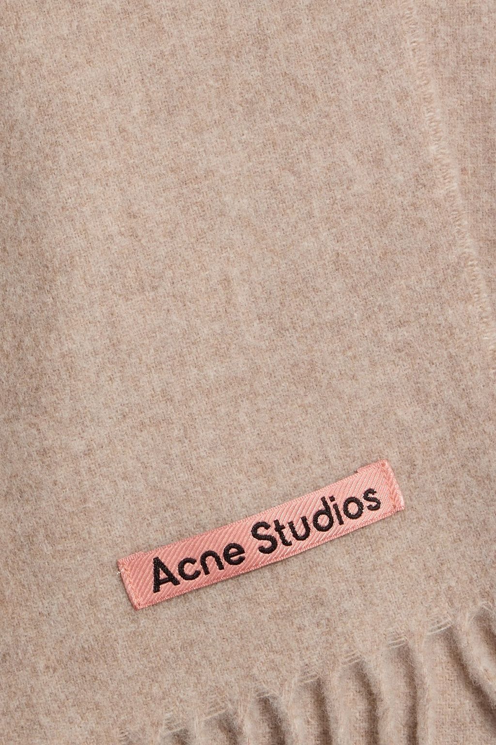 ACNE STUDIOS Fringed wool scarf