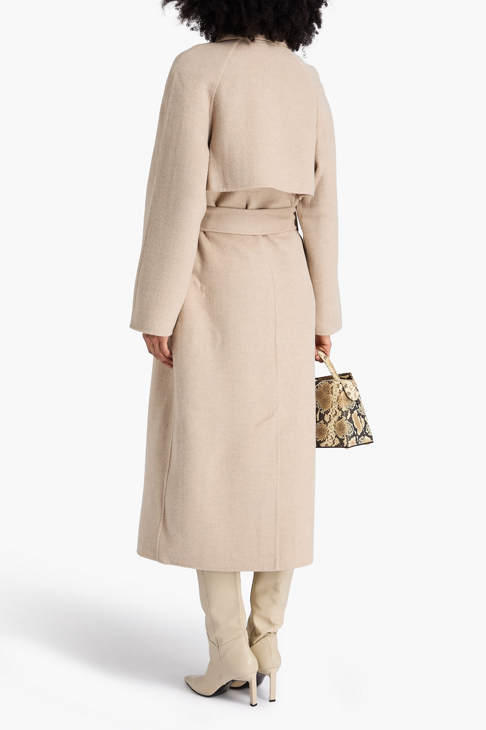  A.emery - Evans Double-breasted Wool-blend Twill Coat - Neutral - Xxl 