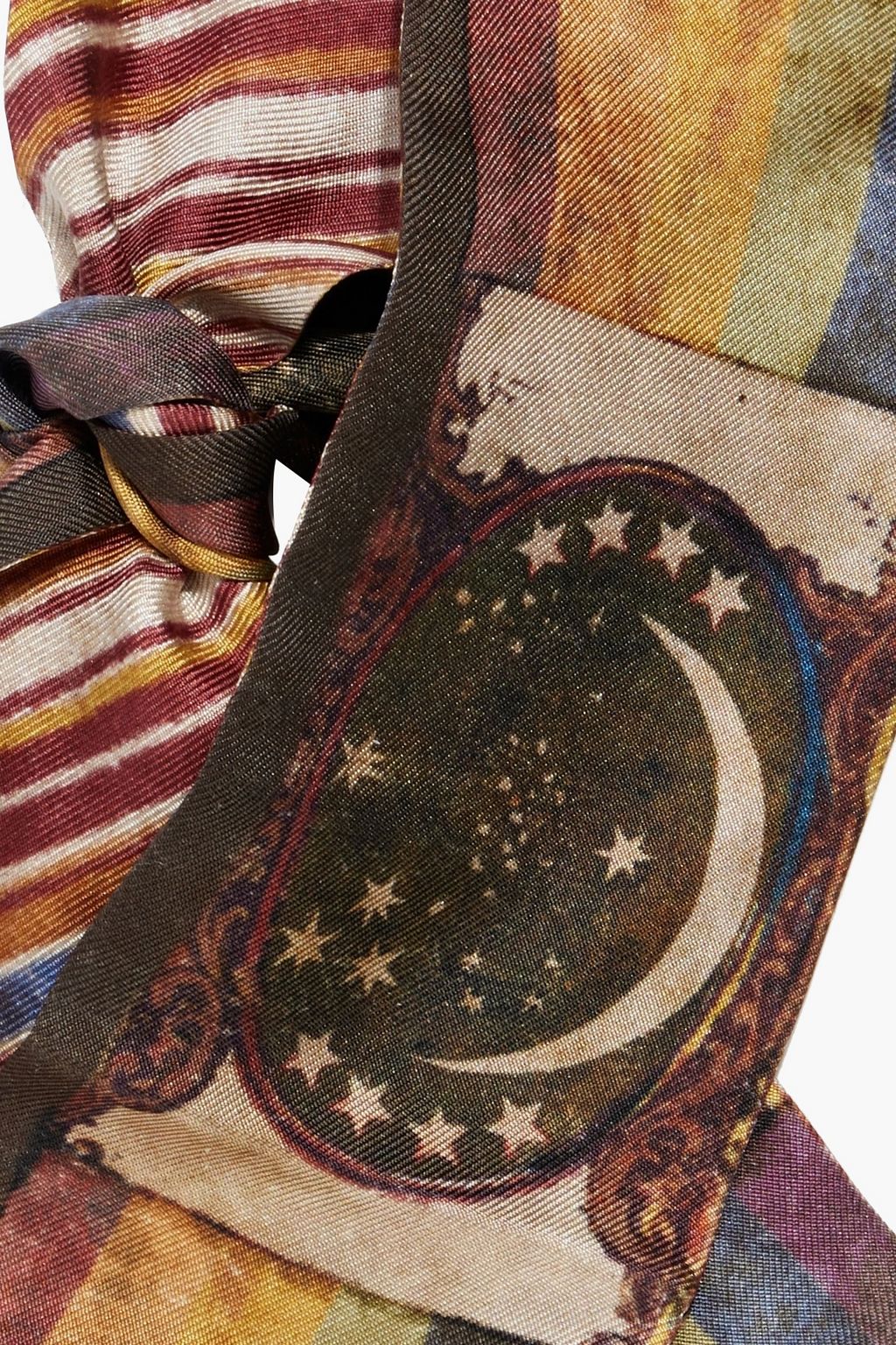 VALENTINO GARAVANI Printed silk-twill scarf