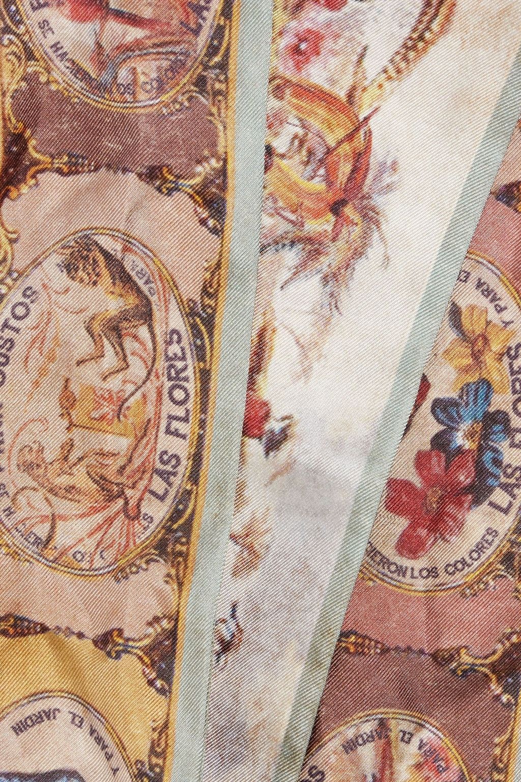 VALENTINO GARAVANI Printed silk-twill scarf