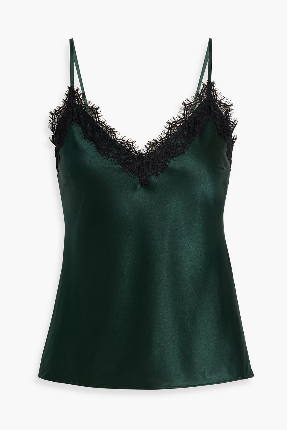 Veronica Beard Ciarlo Lace-trimmed Silk-blend Satin Camisole