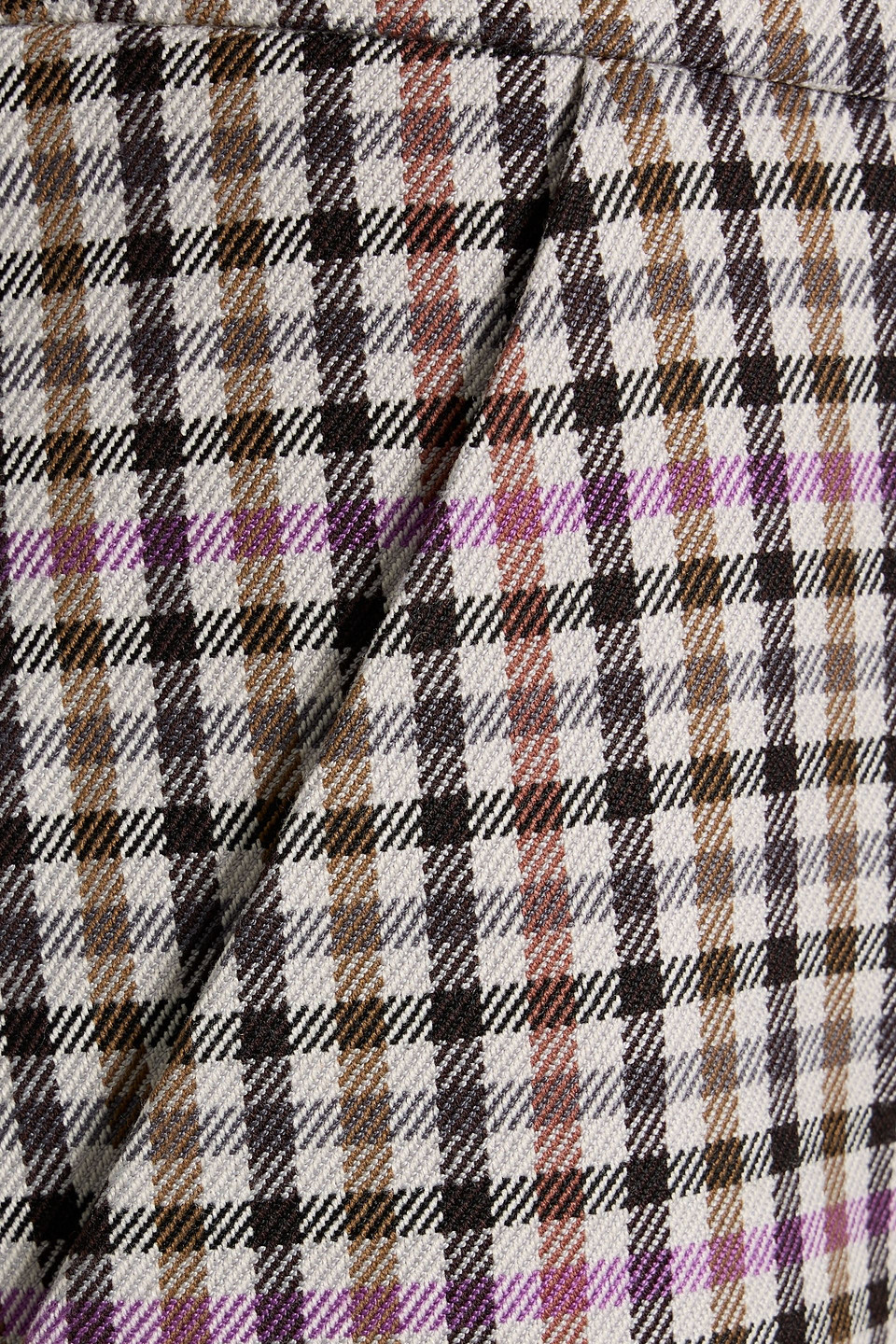 Veronica Beard Checked Tweed Mini Skirt In Multi